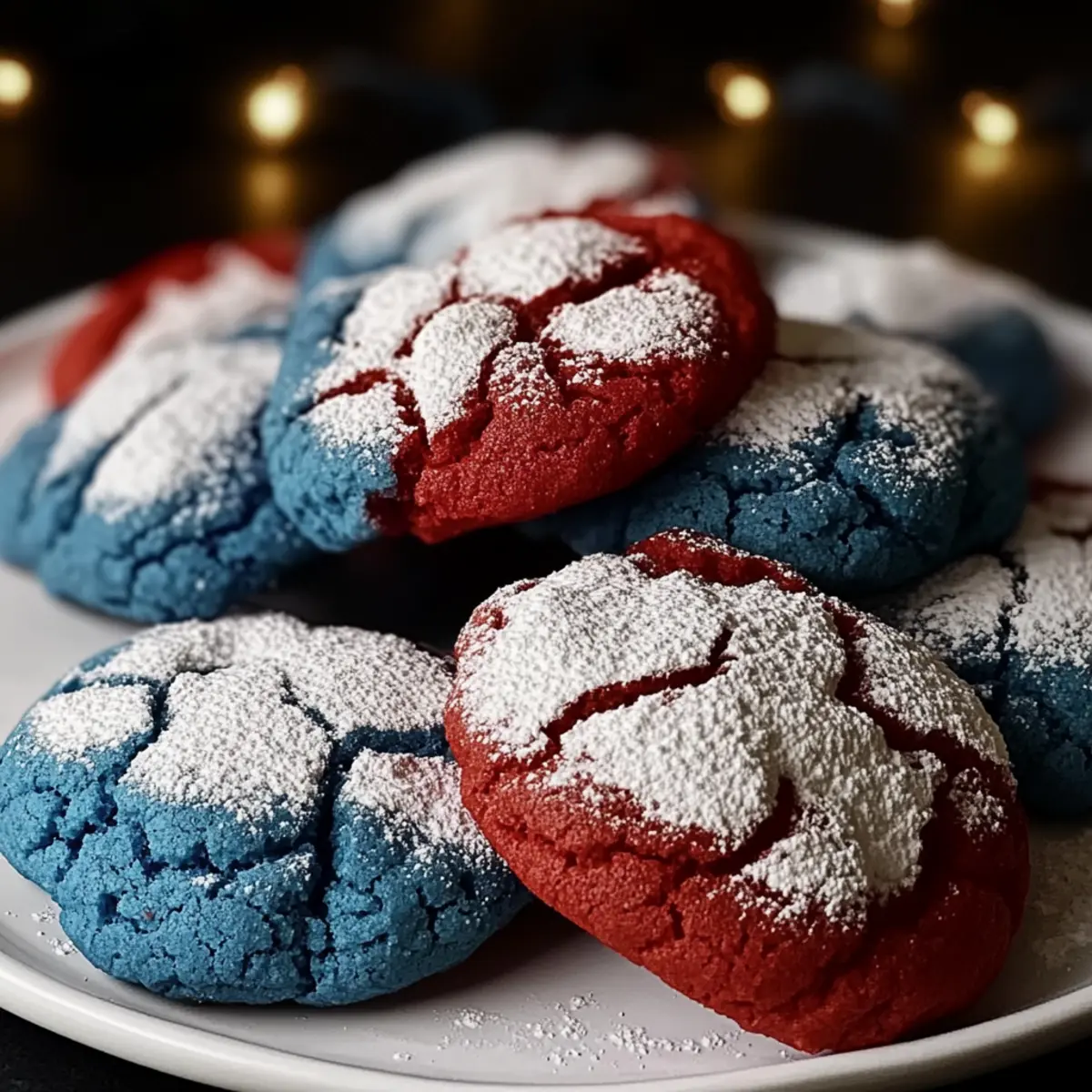Crinkle Cookies Bursting with Patriotic Flavor and Fun