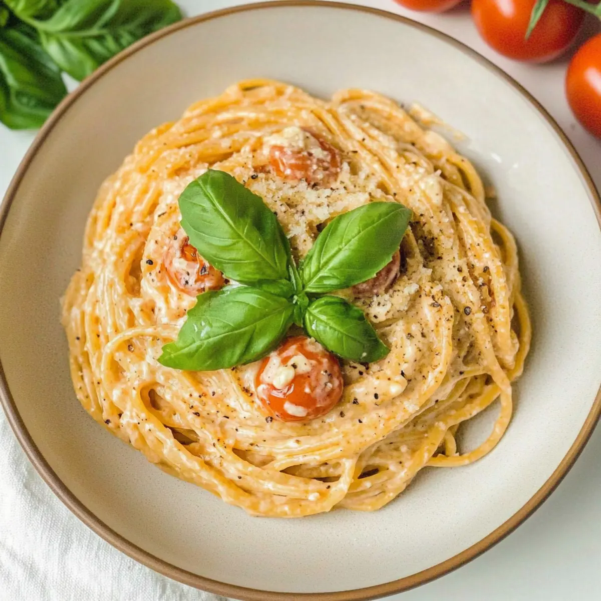 Creamy Roasted Tomato and Garlic Ricotta Pasta Bliss