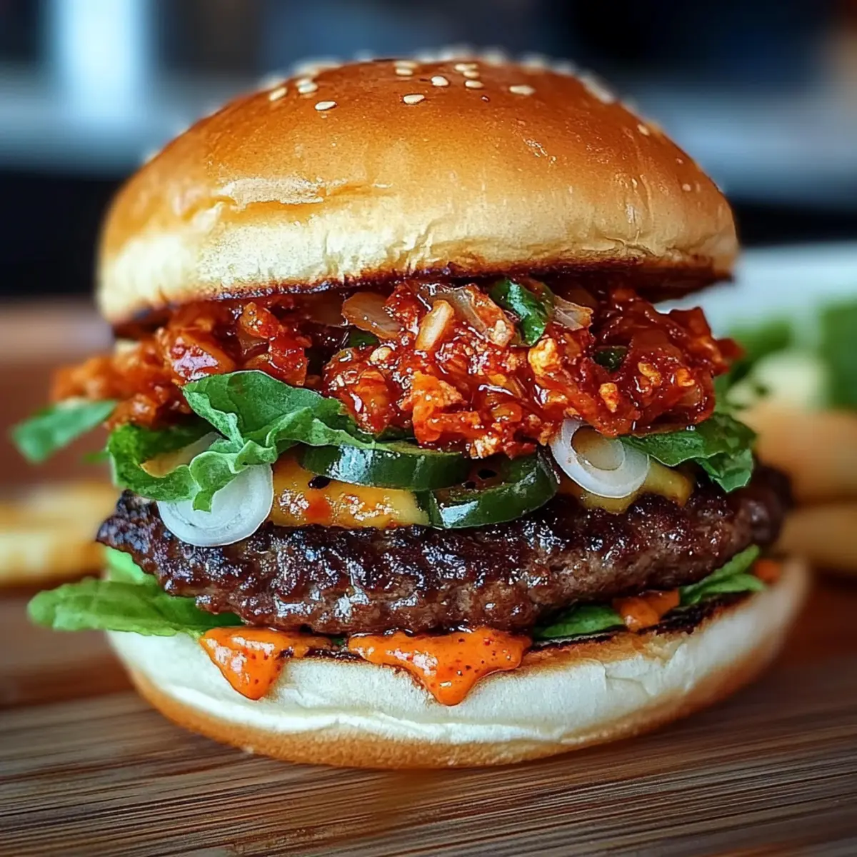 Bulgogi Kimchi Burger: A Flavor-Packed Gourmet Experience