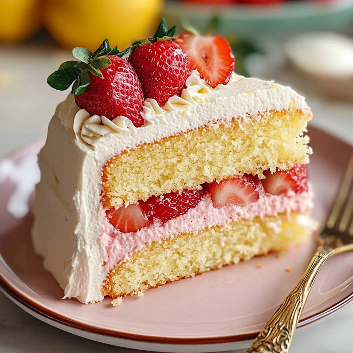Moist Strawberry Lemon Cake to Brighten Your Summer Days