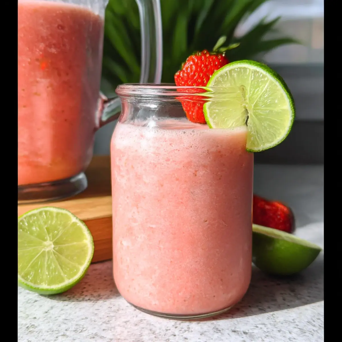 Refreshing Brazilian Limeade with Strawberries for Summer Bliss