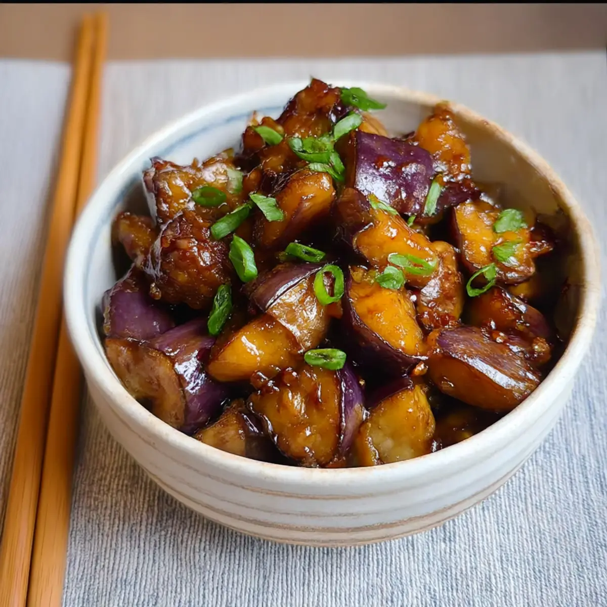 Sichuan Eggplant Stir-Fry: Spicy Flavor in Every Bite