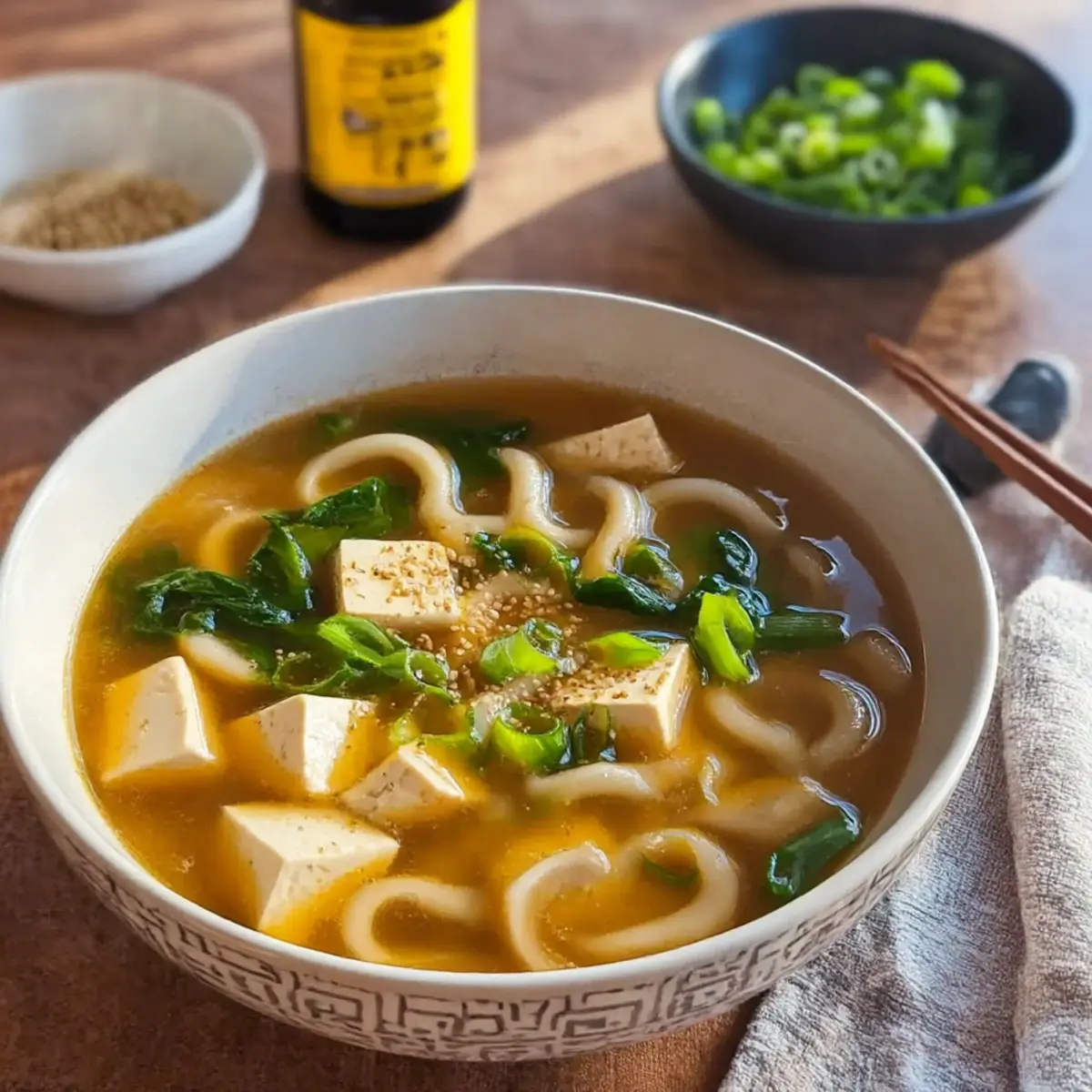 Heartwarming Miso Ginger Soup with Tofu for Cozy Nights