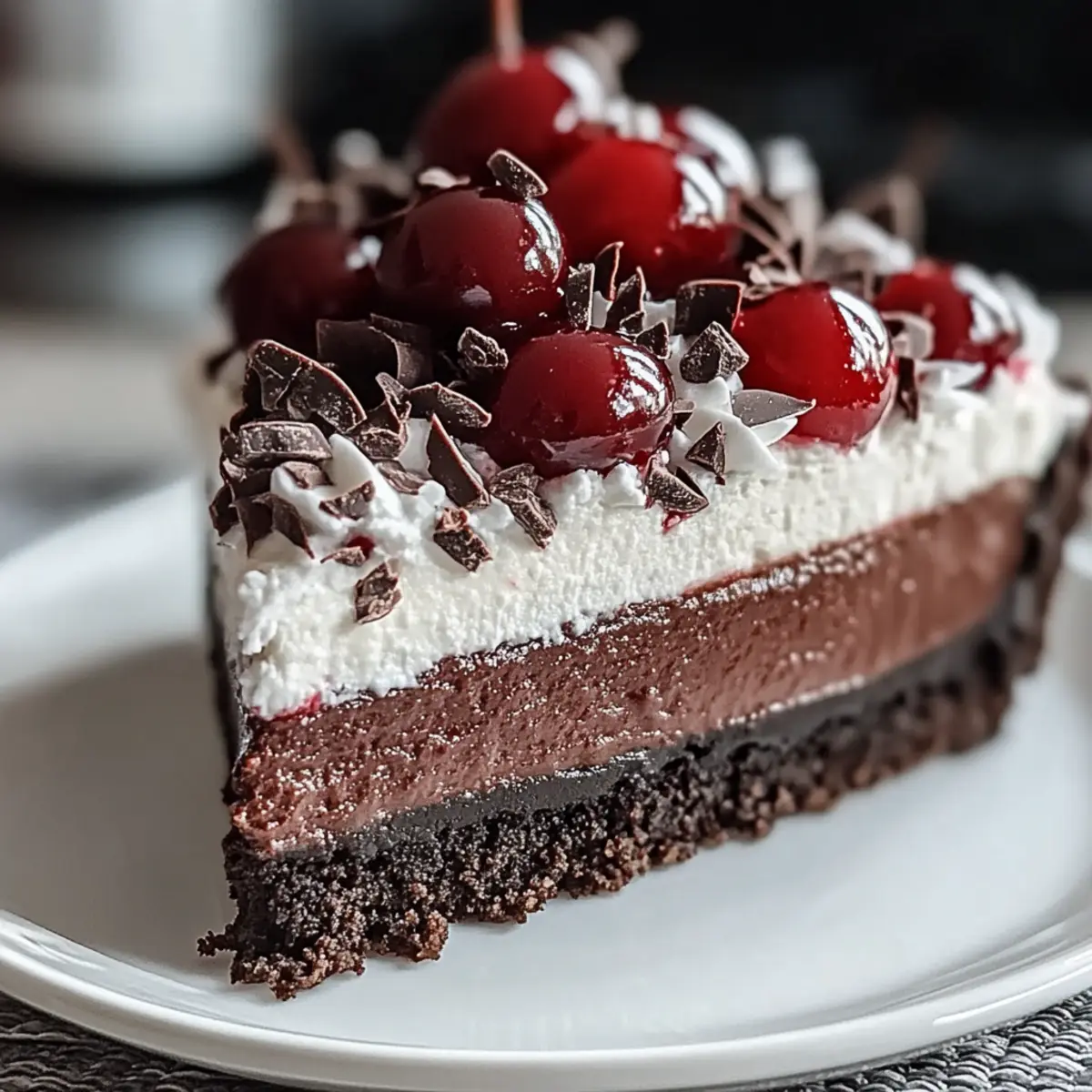 Rich Black Forest Cheesecake: Indulge in Chocolate Cherry Bliss