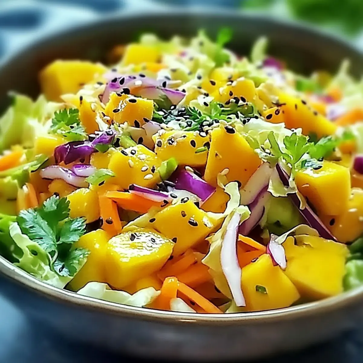 Pointed Cabbage and Mango Salad: A Crunchy Summer Delight