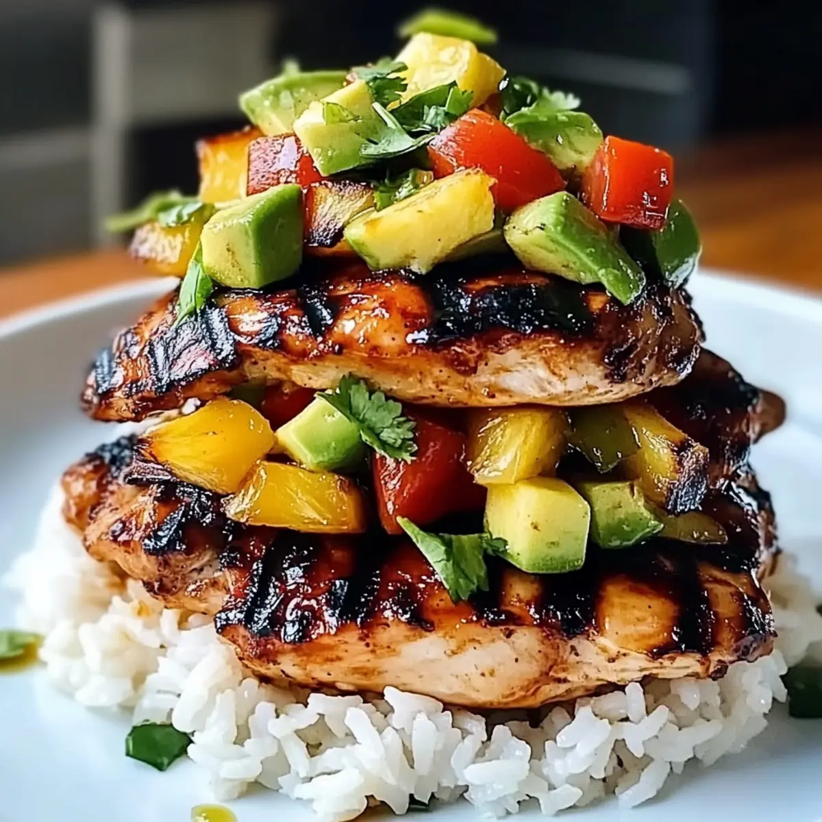 Hawaiian Huli Huli Chicken Stack: A Tropical Family Feast