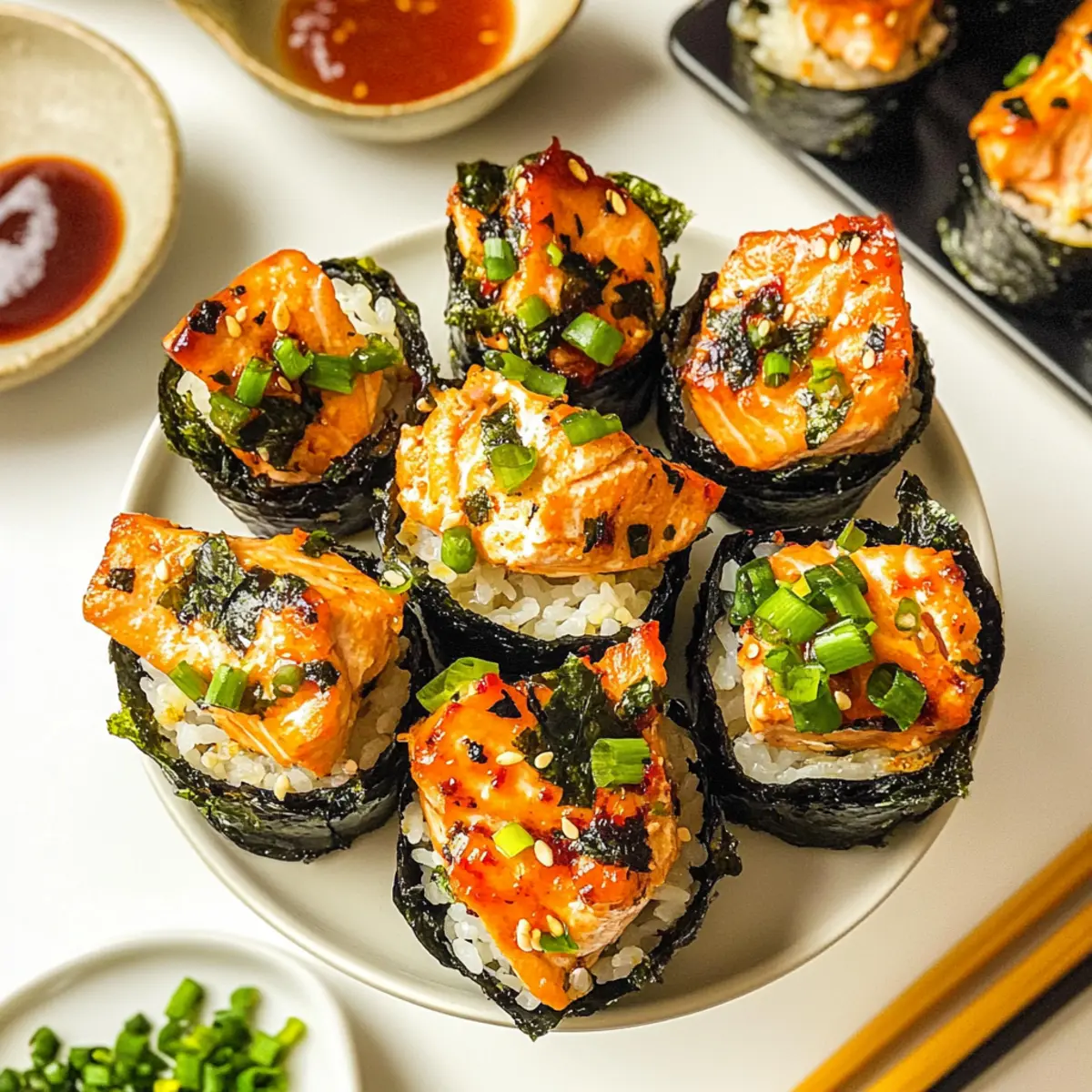 Baked Salmon Sushi Cups: A Warm, Irresistible Delight