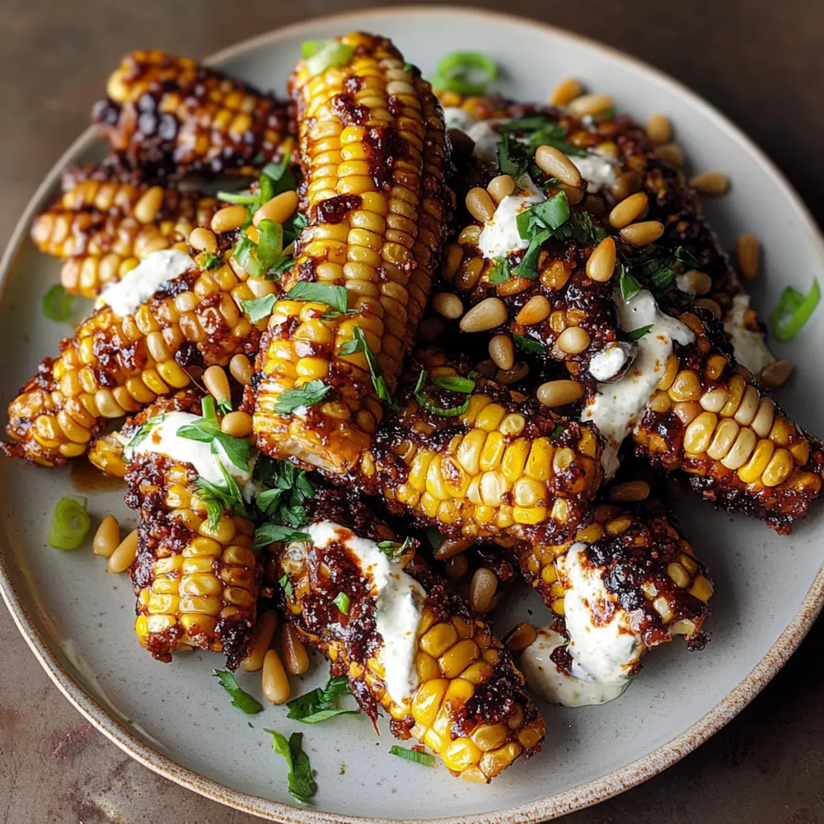 Vegan Corn Ribs with Aleppo Chili Butter & Zesty Cream Cheese