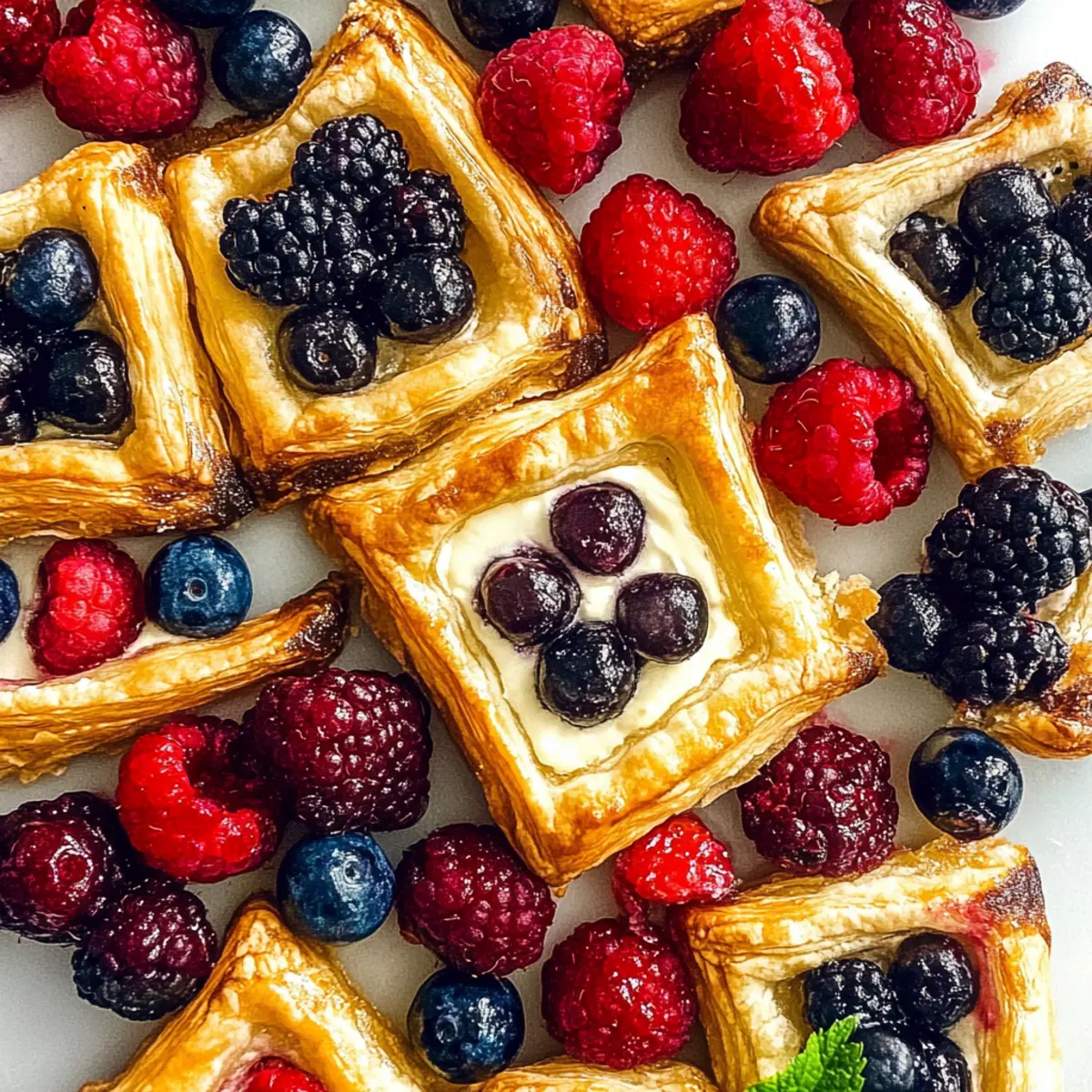 Cream Cheese Puff Pastry with Sweet Berry Bliss