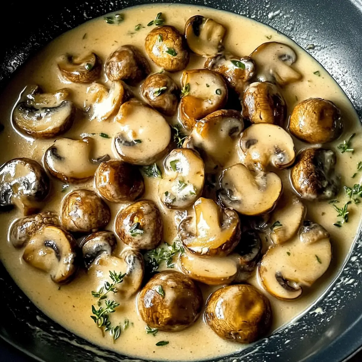 Creamy Garlic Mushrooms for a Decadent 12-Minute Side Dish