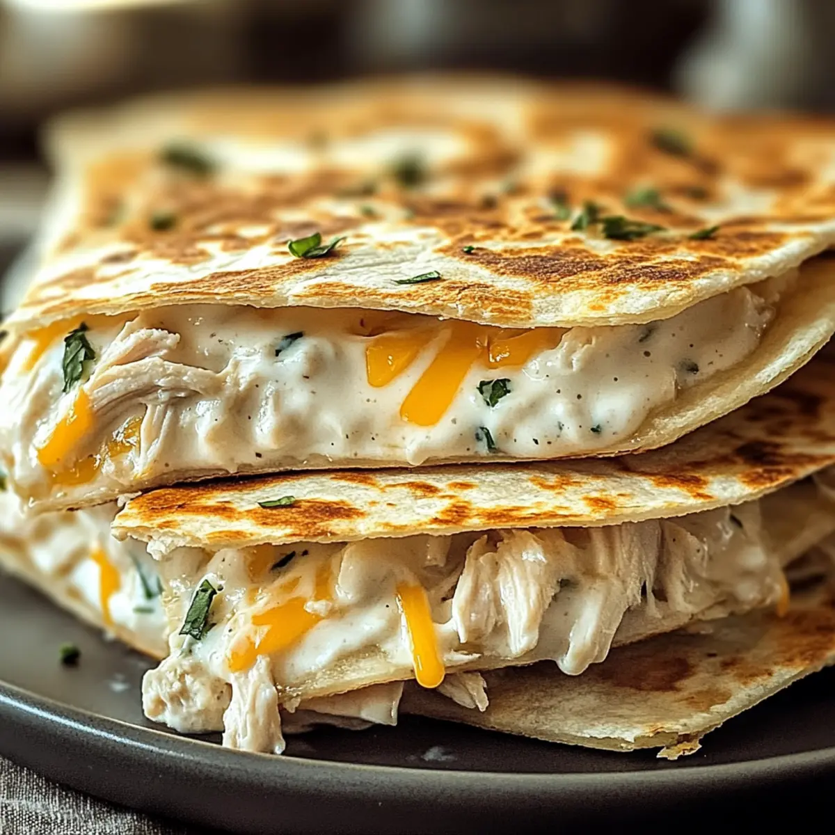 Savory Chicken Ranch Quesadilla for Quick, Healthy Meals
