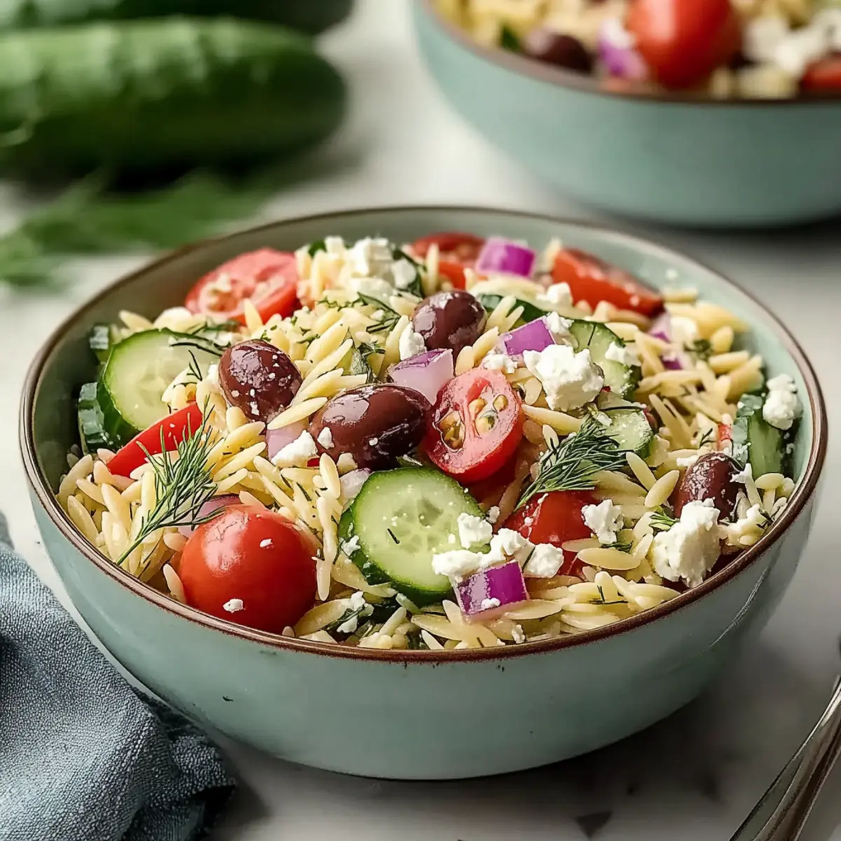 Quick Mediterranean Orzo Pasta Salad for Effortless Summer Meals