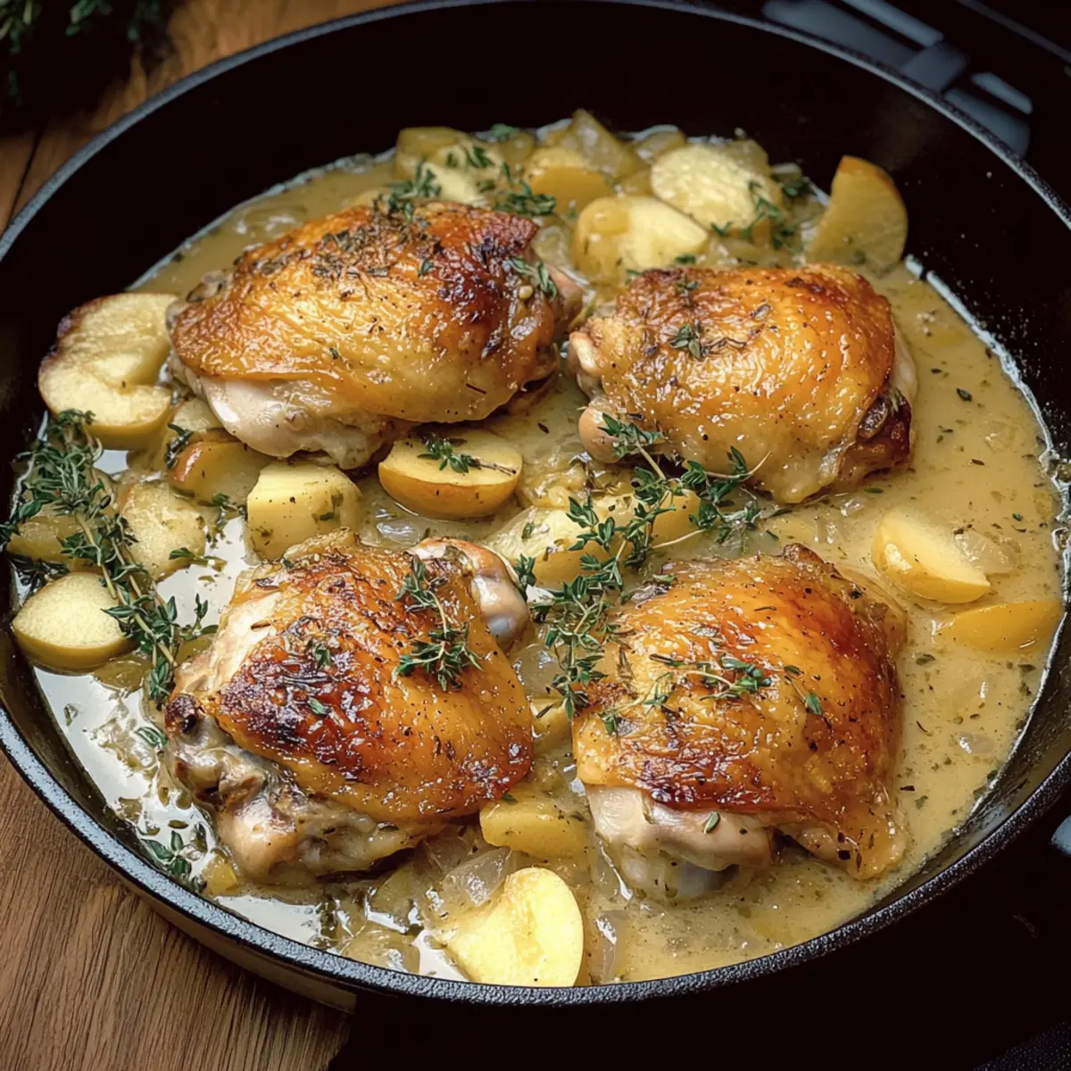French Apple Cider Chicken: Comfort in Every Creamy Bite
