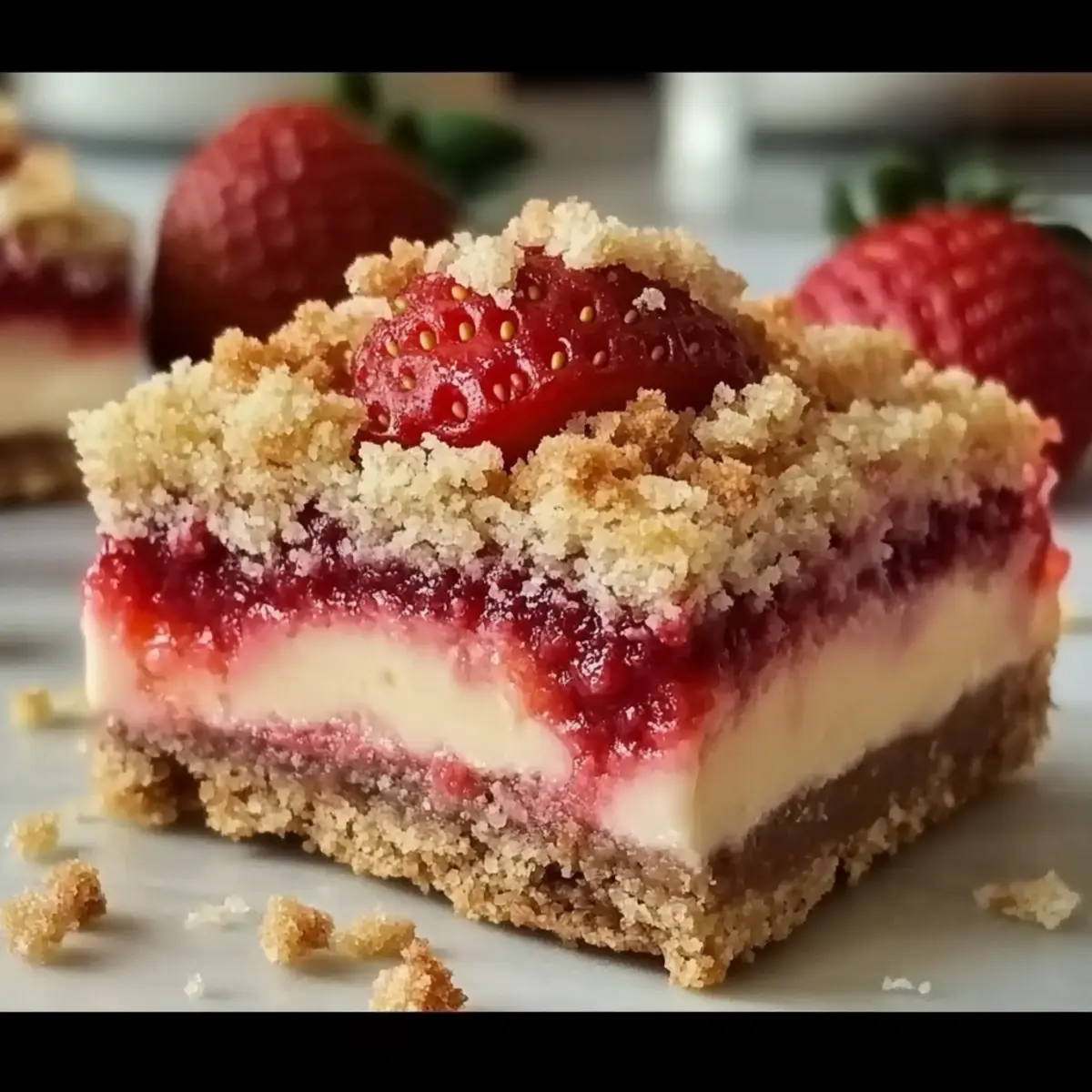 Summer-Ready Strawberry Crunch Bars That You’ll Crave