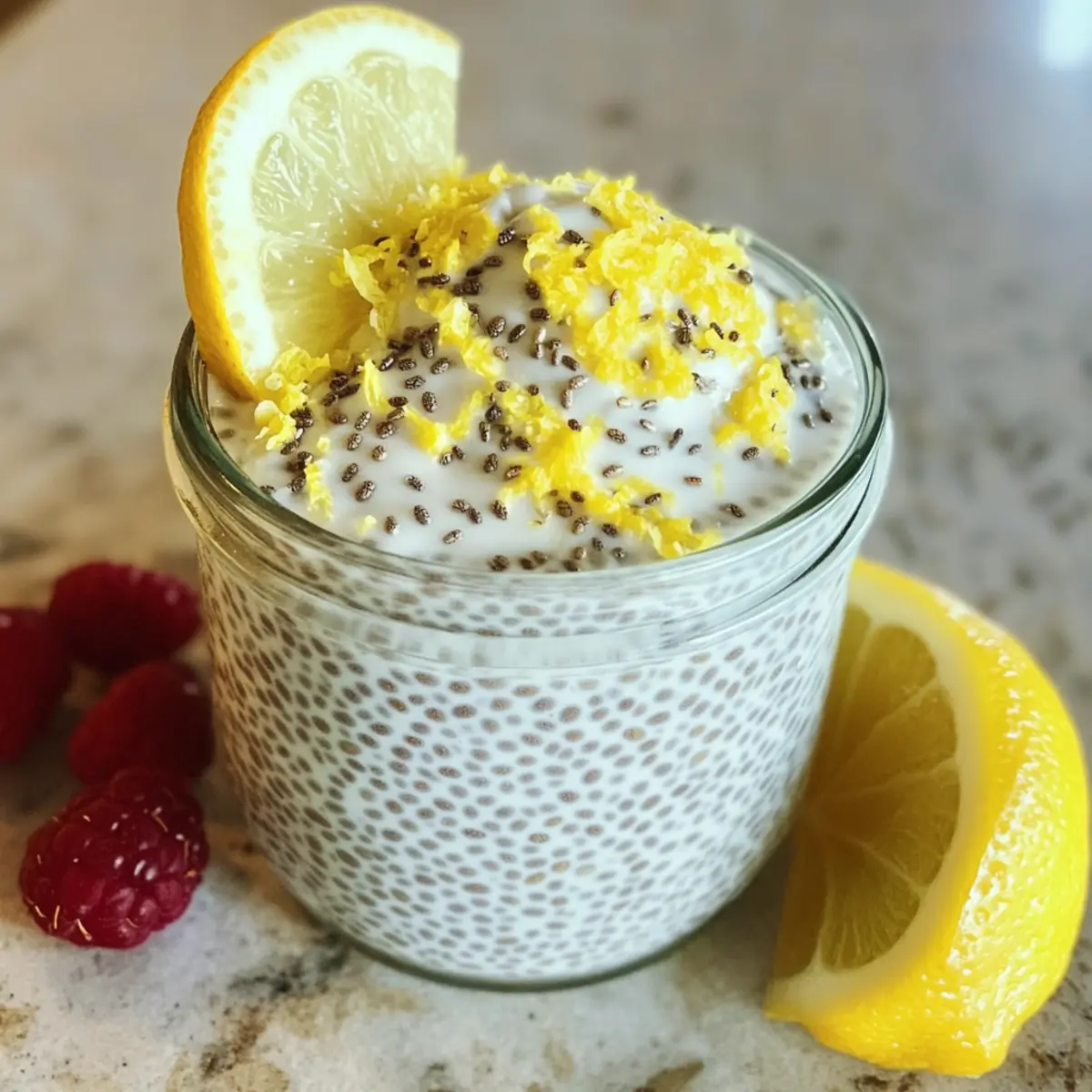Lemon Cheesecake Chia Pudding for a Refreshing Snack Delight