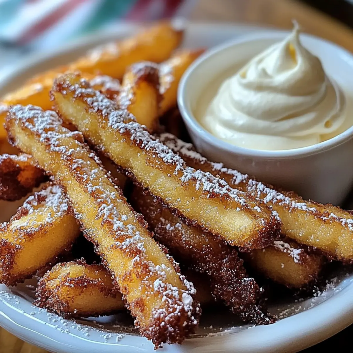 Delicious Cookie Fries with Sweet Frosting Dip for Fun Treats