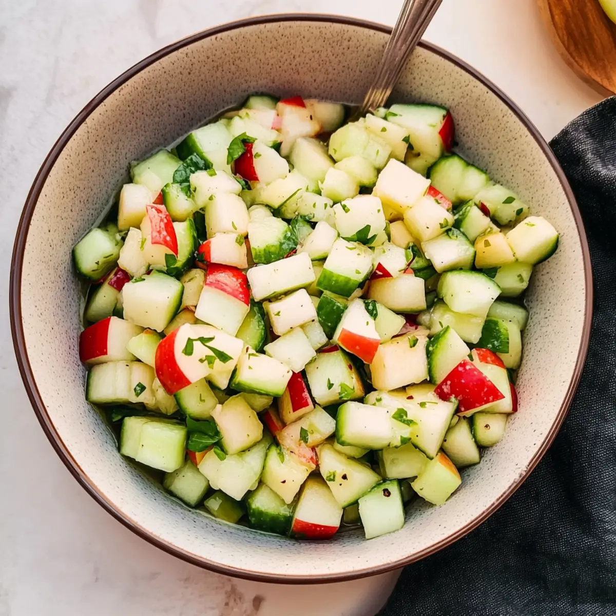 Cucumber Apple Salad: A Refreshing Taste of Summer Bliss