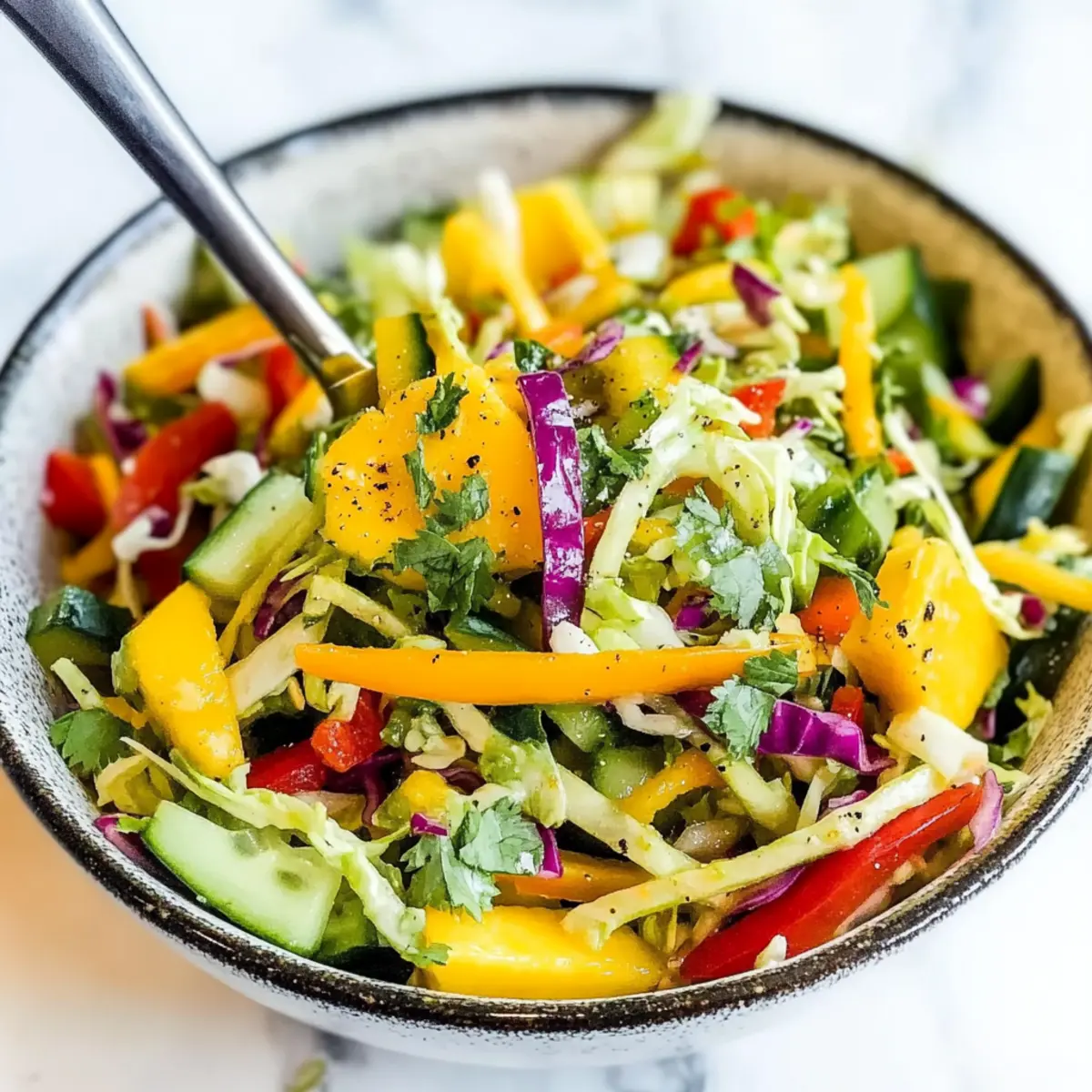 Mango Cucumber Summer Slaw: Refreshing 15-Minute Delight