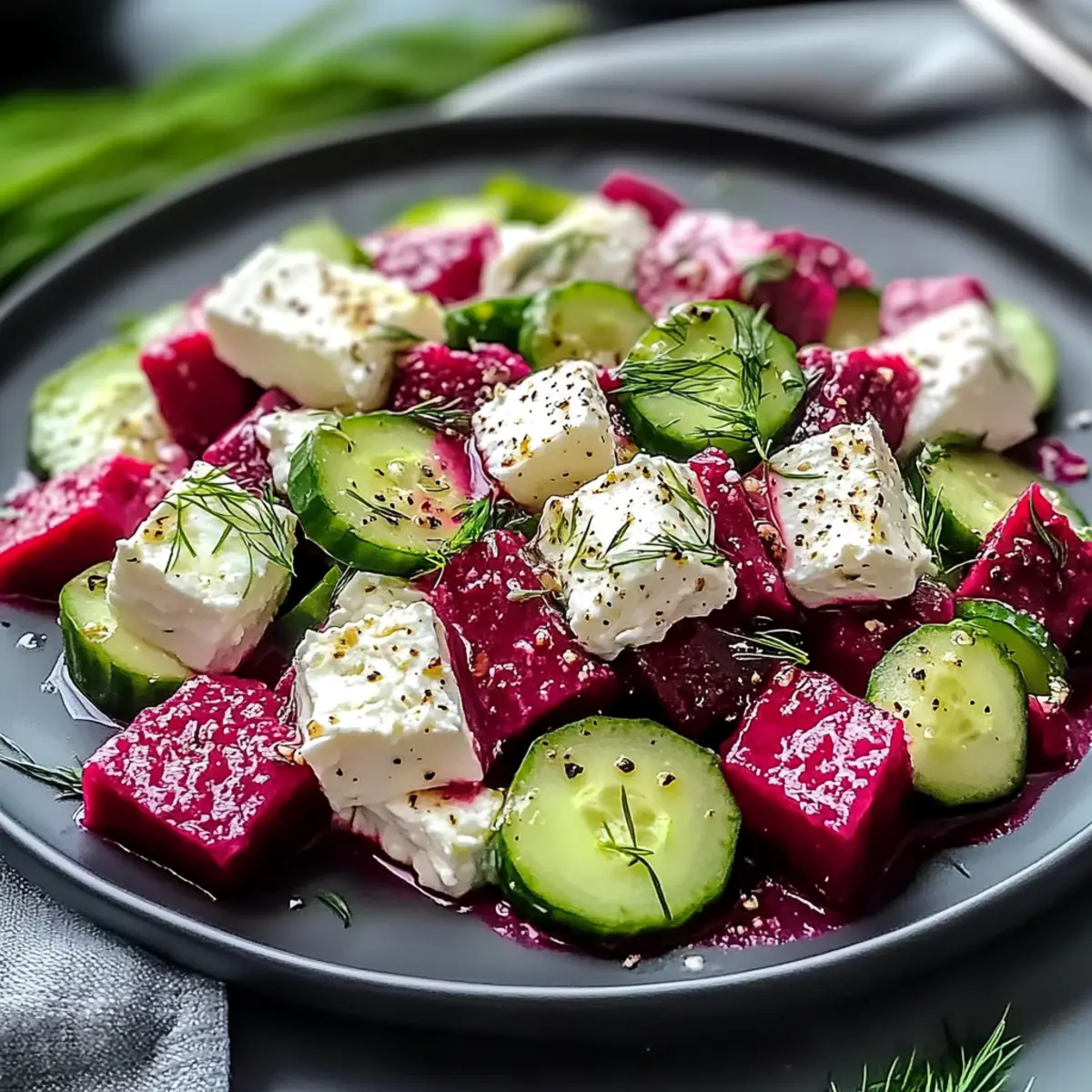 Vibrant Beetroot Feta Salad: A Refreshing Summer Delight