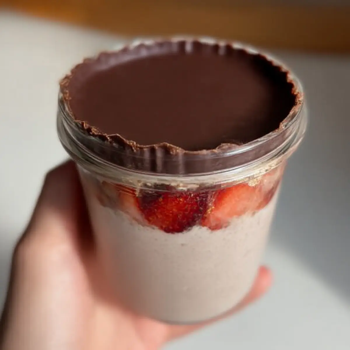 Indulgent Blended Strawberry Oats for a Quick Vegan Breakfast