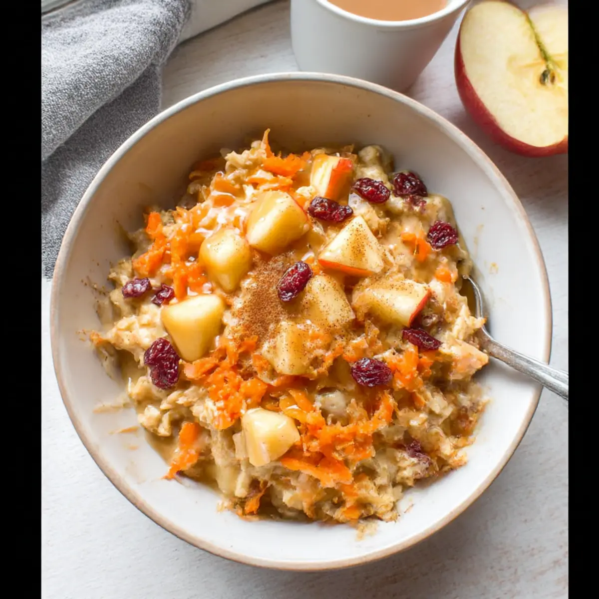 Quick and Delicious Apple Carrot Oatmeal to Brighten Mornings