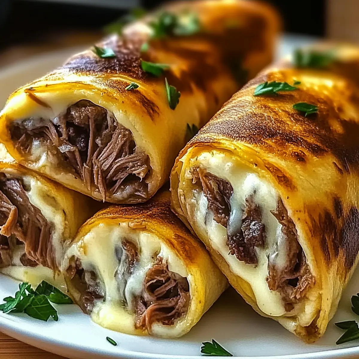Cheesy French Dip Tortilla Roll Ups: Quick Comfort Food Bliss
