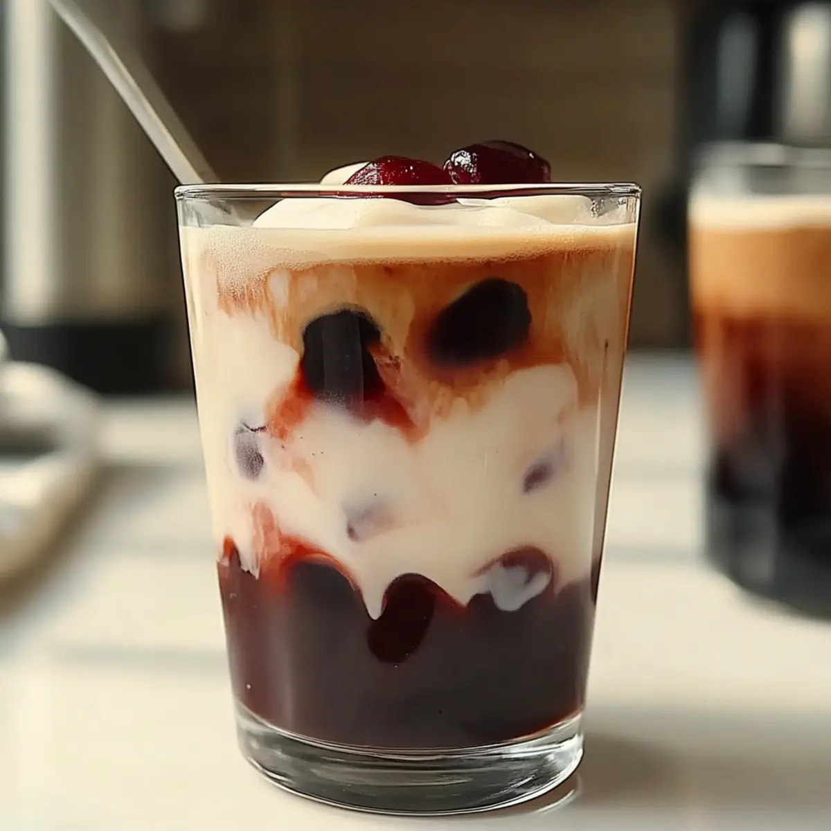 Delicious Cherry Vanilla Iced Latte for a Refreshing Summer Treat