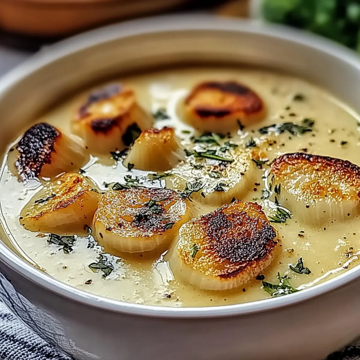 Rustic French Garlic Soup - A Cozy Bowl of Comfort