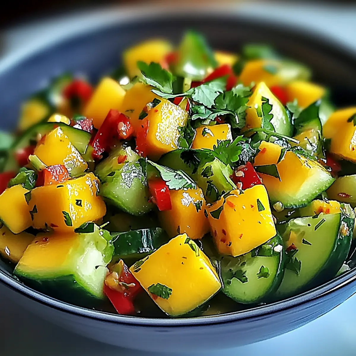 Delight in Thai Mango Gurkensalat for a Fresh Summer Treat